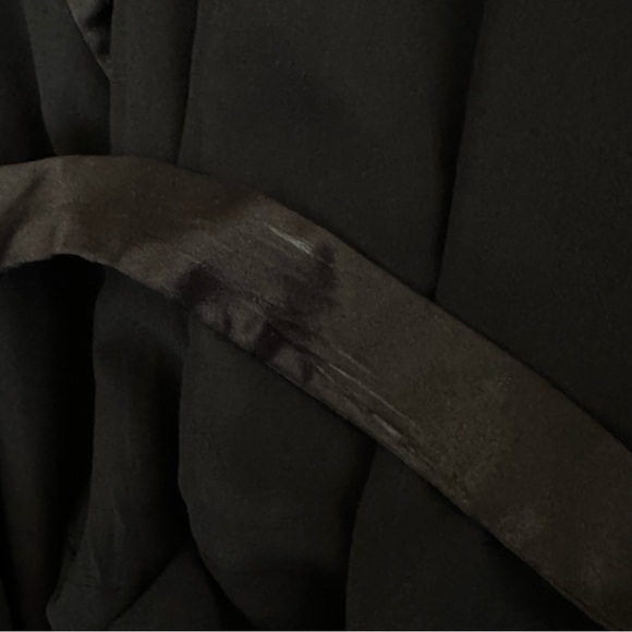 Hobbs of London Dress Black Silk Wrap Chiffon Size 10 - Picture 10 of 10